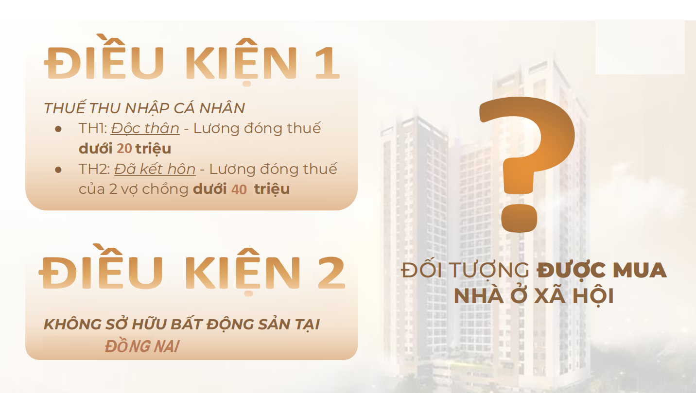 điều kiện mua NOXH